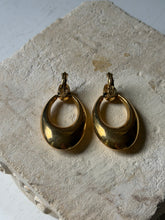 Load image into Gallery viewer, Vintage Napier Gold Knocker Earrings
