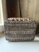 Load image into Gallery viewer, Small Gray Wash Wicker Basket
