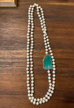 Load image into Gallery viewer, Pearl &amp; Stone Necklace
