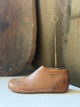 Load image into Gallery viewer, Vintage Child's Shoe Mold Photo Holder B
