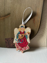 Load image into Gallery viewer, Counter Cross Stitch Red Angel
