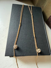 Load image into Gallery viewer, Loop Around Crystal Dangler Necklace
