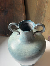 Load image into Gallery viewer, Large Blue Cast Iron Urn
