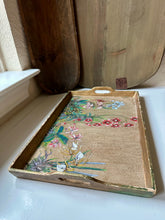 Load image into Gallery viewer, Reverse Painted Glass Floral Tray
