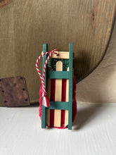 Load image into Gallery viewer, Counter Cross Stitch Skate on Sleigh
