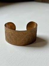 Load image into Gallery viewer, Copper Embossed Cuff Bracelet
