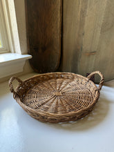 Load image into Gallery viewer, Circular Basket Tray with Handles
