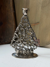 Load image into Gallery viewer, Vintage Godinger Silver Plate Christmas Tree Candle Holder
