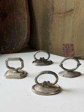 Load image into Gallery viewer, Vintage Silverplate Place Card &amp; Napkin Ring Holder Set
