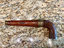 Load image into Gallery viewer, Indian Steel Dagger In Wooden Hand-Carved Scabbard
