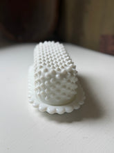 Load image into Gallery viewer, Fenton Milk Glass Hobnail Butter Dish
