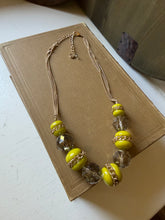 Load image into Gallery viewer, Chunky Green &amp; Crystal Necklace
