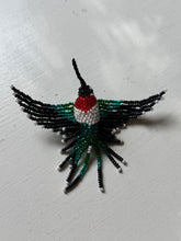 Load image into Gallery viewer, Hand Beaded Hummingbird Brooch
