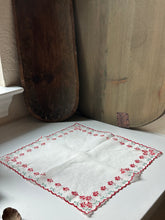 Load image into Gallery viewer, Vintage Christmas Poinsettia Hanky
