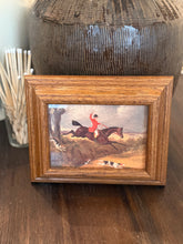 Load image into Gallery viewer, Framed Equestrian Hunt Scene Print
