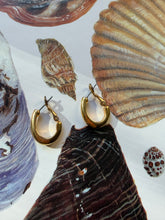 Load image into Gallery viewer, Vintage Gold J Hoop Earrings
