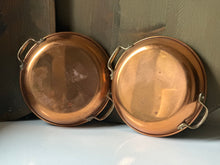 Load image into Gallery viewer, Vintage Copper &amp; Brass Saute pans
