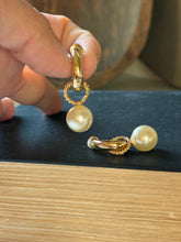 Load image into Gallery viewer, Pearl Dangler Earrings
