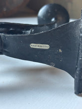 Load image into Gallery viewer, Austrian Hand Forged Iron Brutalist Candle Holders
