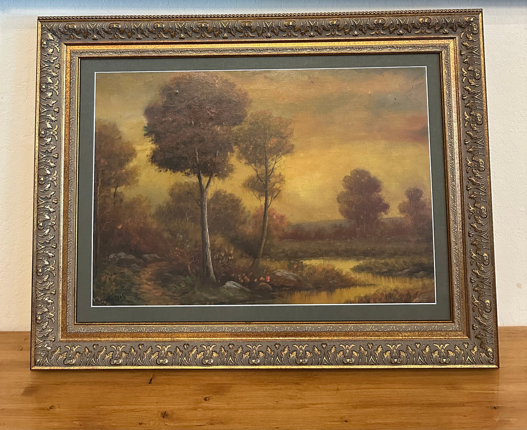 Vintage Oil Painting Landscape