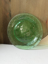 Load image into Gallery viewer, Green Blown Glass Plate Set
