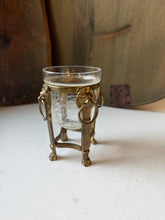 Load image into Gallery viewer, Vintage Lion Head Brass Candle Holder

