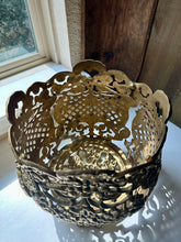 Load image into Gallery viewer, Antique Cast Brass Ornate Victorian Planter
