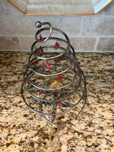 Load image into Gallery viewer, Silver Plated Swirl Tree Candle Holder
