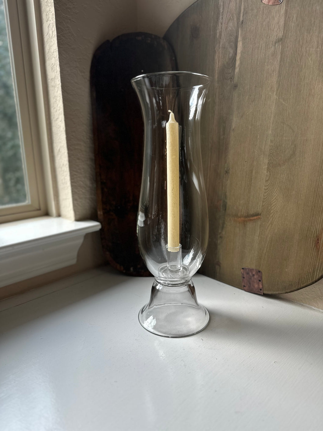 Pottery Barn Glass Hurricane Candle Holder