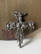 Load image into Gallery viewer, Easter Lily Pewter Cross
