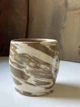 Load image into Gallery viewer, Marbled Glazed Clay Vessel
