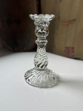 Load image into Gallery viewer, Vintage Fostoria Crystal Swirl Candlestick Holder
