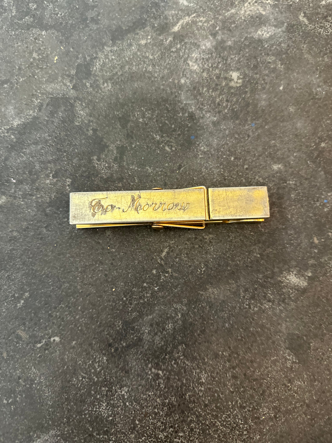 MCM Brass Clothespin Paper Clip