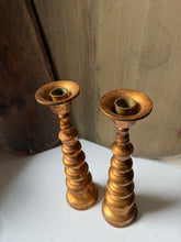Load image into Gallery viewer, Pair of Japanese Brass Candle Holders
