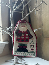 Load image into Gallery viewer, Cardinal Santa Ornament
