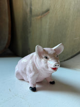Load image into Gallery viewer, Vintage Ceramic Sitting Pig
