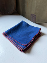 Load image into Gallery viewer, Vintage Blue &amp; Orange Napkin Set
