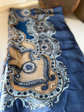 Load image into Gallery viewer, Blue Paisley Scarf
