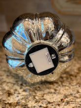 Load image into Gallery viewer, Tall Lit Mercury Glass Pumpkin
