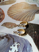 Load image into Gallery viewer, Vintage Gold J Hoop Earrings
