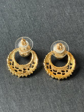Load image into Gallery viewer, Vintage Gold &amp; Pearl Knocker Earrings
