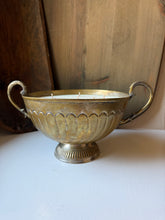 Load image into Gallery viewer, Tarnished Brass Pedestal Bowl Candle
