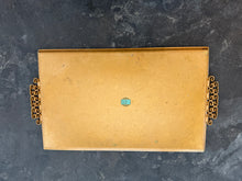 Load image into Gallery viewer, Vintage Brass Art Deco Tray
