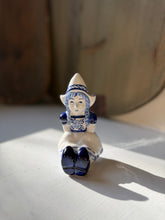 Load image into Gallery viewer, Vintage Delft Sitting Dutch Girl
