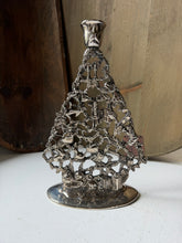 Load image into Gallery viewer, Vintage Godinger Silver Plate Christmas Tree Candle Holder
