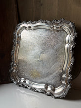 Load image into Gallery viewer, Vintage Silver Plated Square Footed Platter
