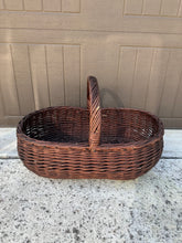 Load image into Gallery viewer, Large Wicker Gathering Basket
