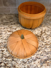 Load image into Gallery viewer, Large Pumpkin Wooden Bushel Box
