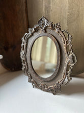 Load image into Gallery viewer, Brass Oval Victorian Mirror
