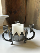 Load image into Gallery viewer, Vintage Leonard Silver Plated Lotus Candle Holder
